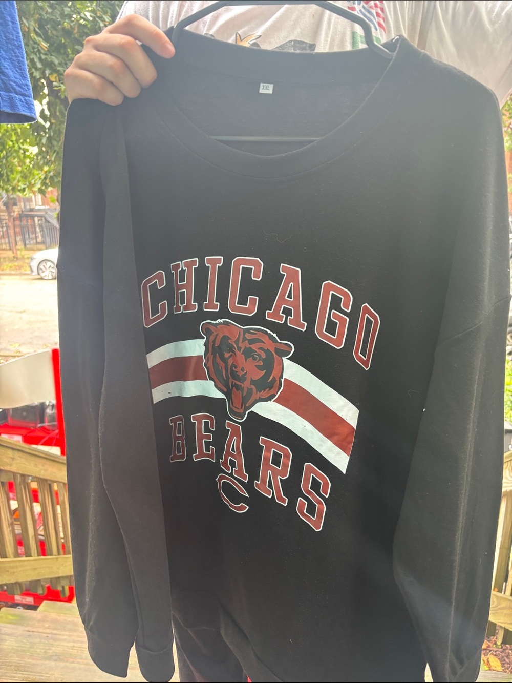 Chicago Bears Black Graphic Sweatshirt
